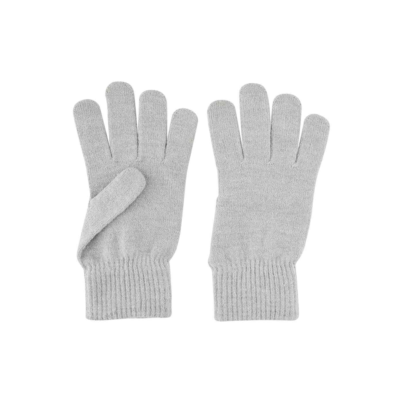 PIECES - HANDSKE - NEW BUDDY - LIGHT GREY MELANGE