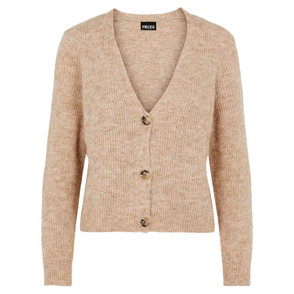 PIECES - CARDIGAN - ELLEN - SILVER MINK