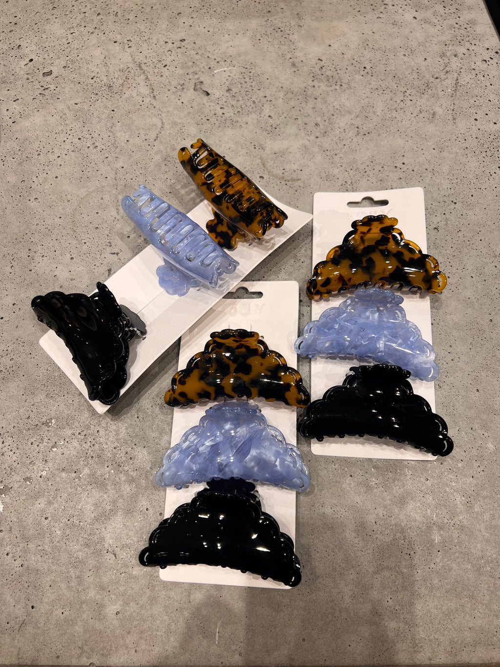 ONLY - 3-PAK HÅRKLEMMER - HANNAH - CHOCOLATE TRUFFLE