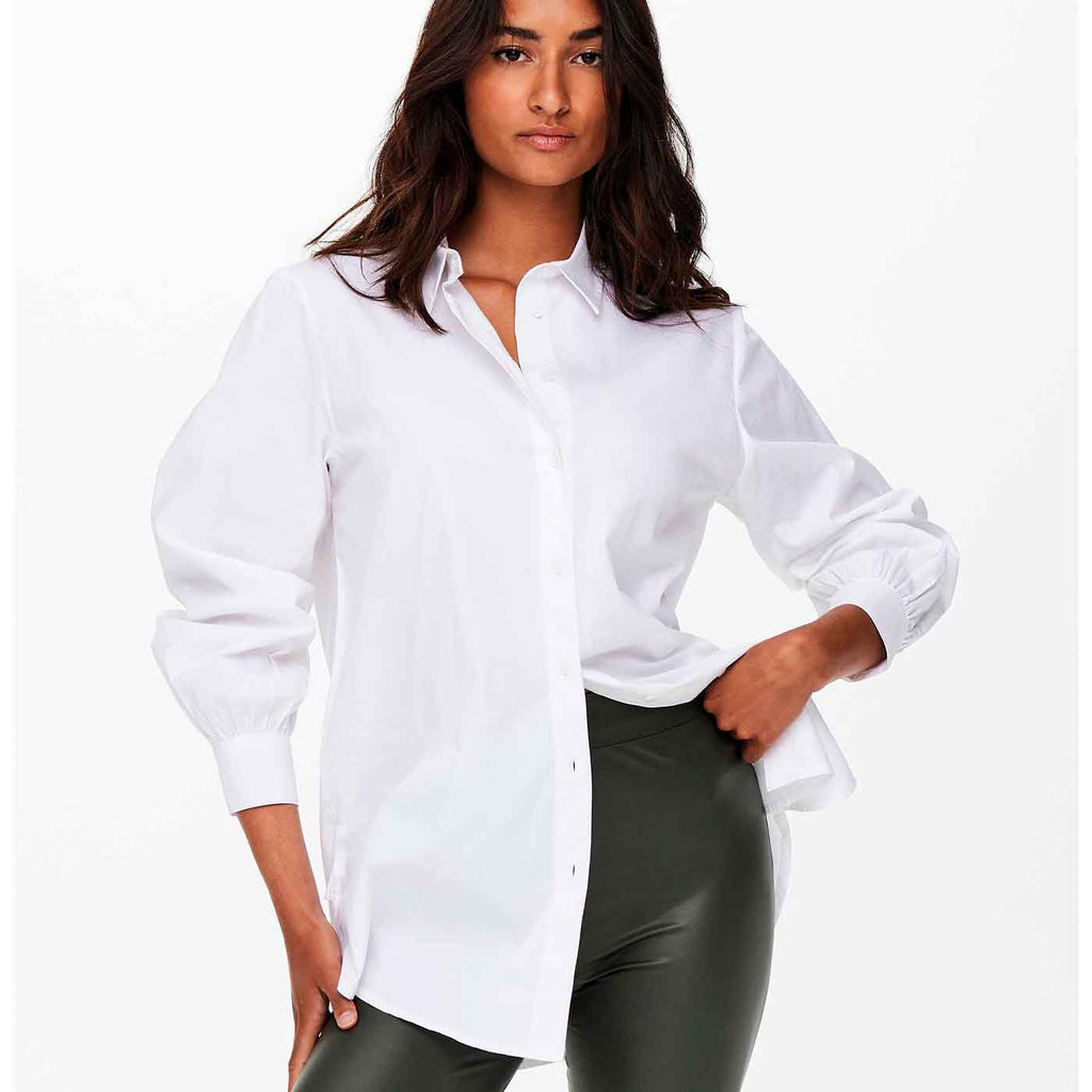 ONLY - SKJORTE - NORA 15227677 - HVID