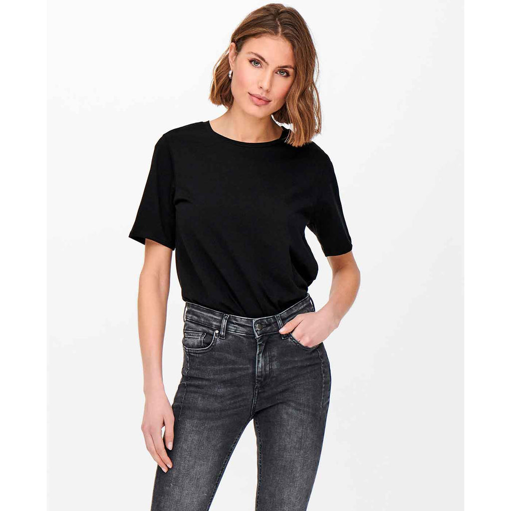 ONLY - T-SHIRT - NEW ONLY LIFE 15256961 - SORT