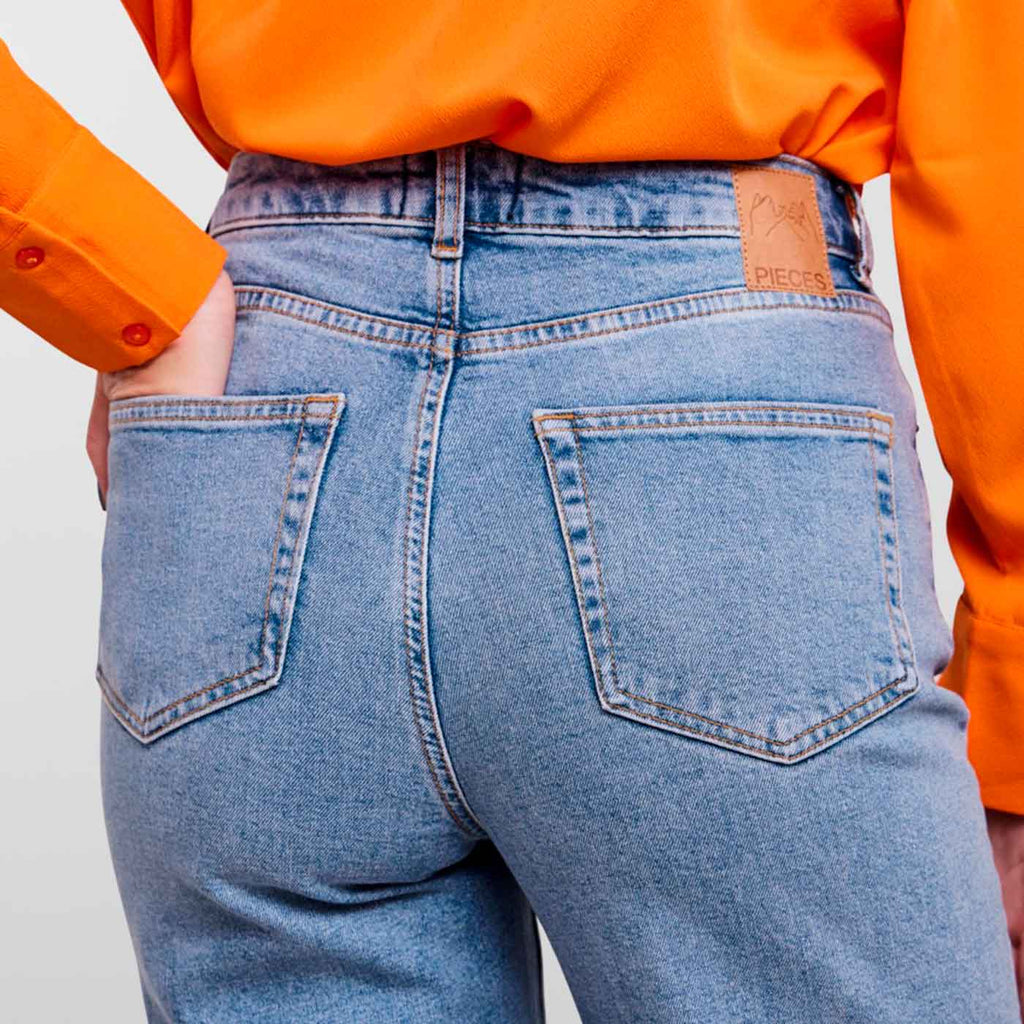 PIECES - JEANS - HOLLY 17122102 - MEDIUM BLUE DENIM