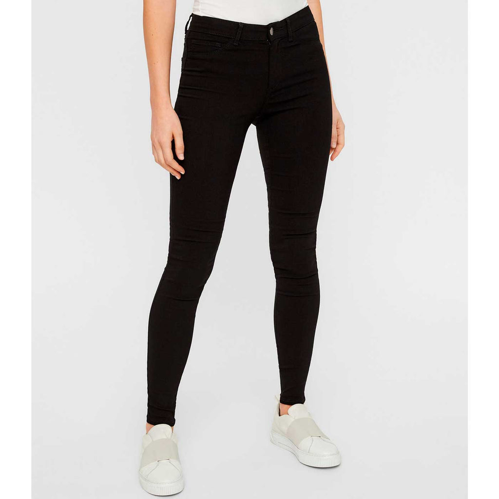 PIECES - JEANS - SKIN WEAR MW 17079908 - SORT