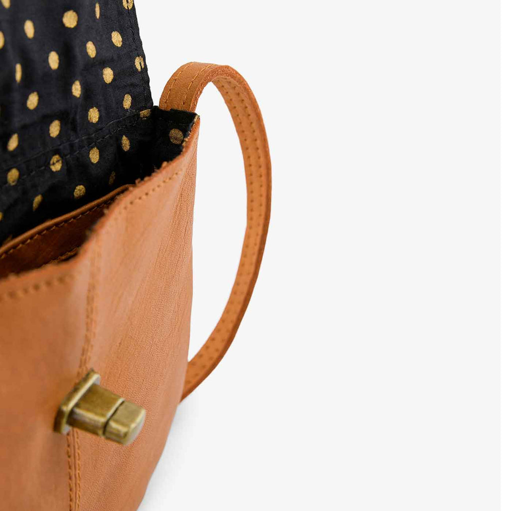 PIECES - CROSS BODY - TOTALLY ROYAL 17055353 - COGNAC