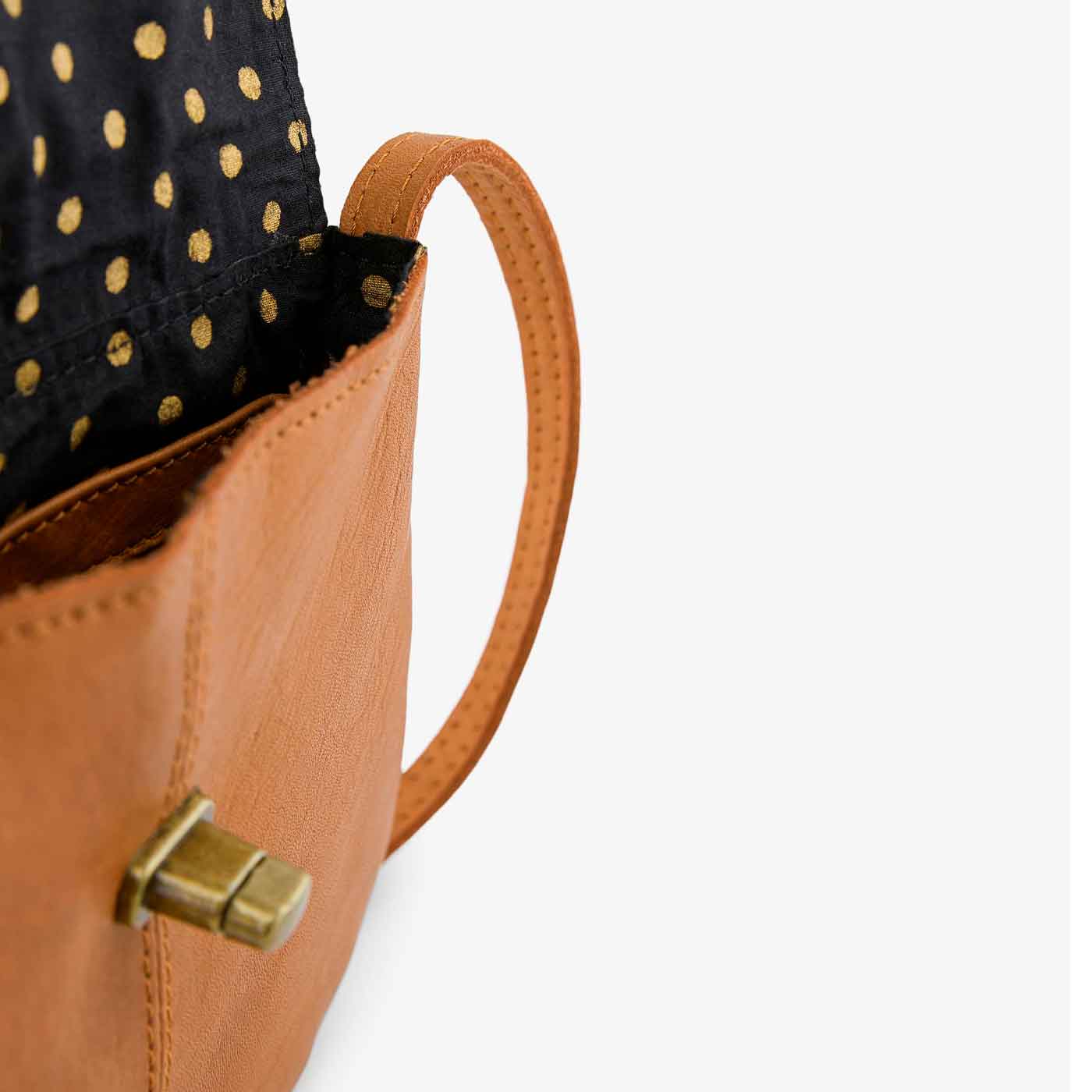 PIECES - CROSS BODY - TOTALLY ROYAL 17055353 - COGNAC