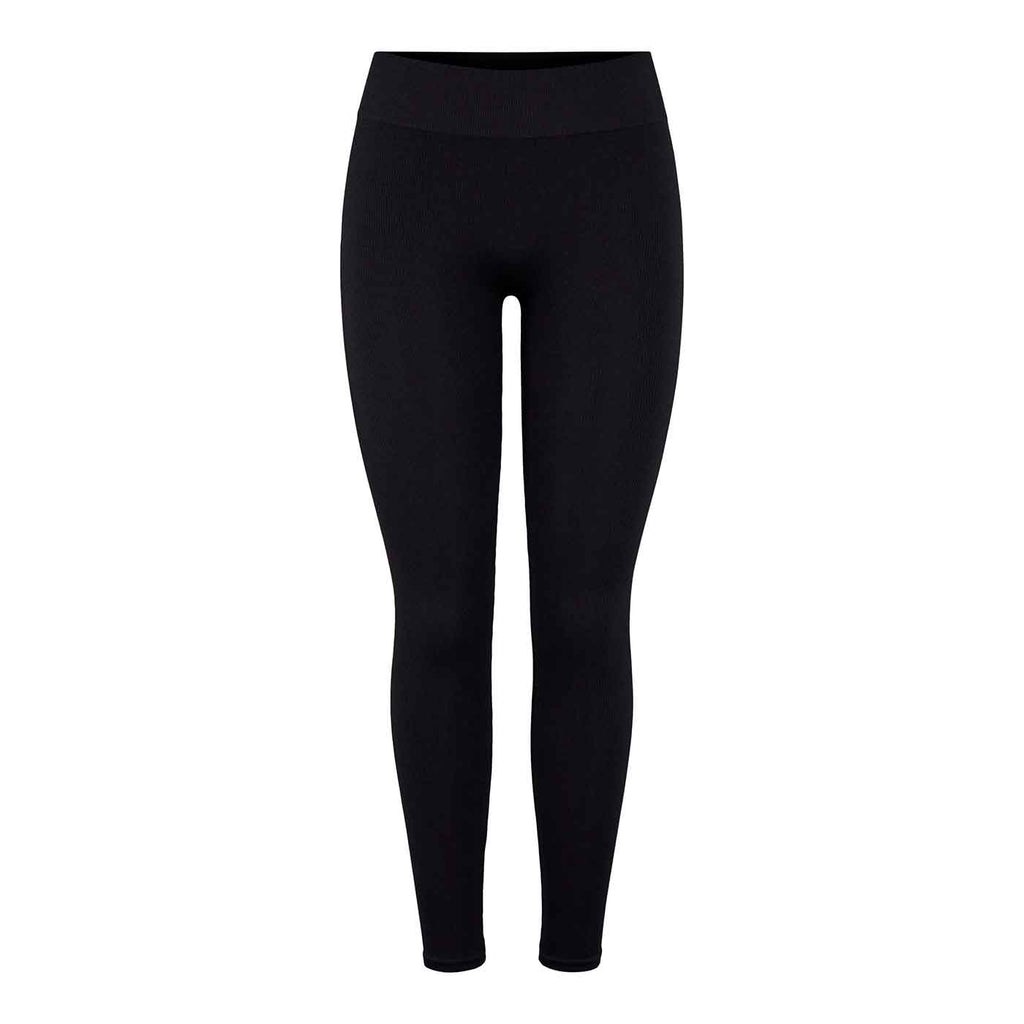 PIECES - LEGGINGS - SYMMI RIB 17116788  - SORT